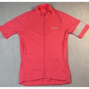 Rapha Cycling Jersey Large Pink Lightweight Short Sleeve Full Zip